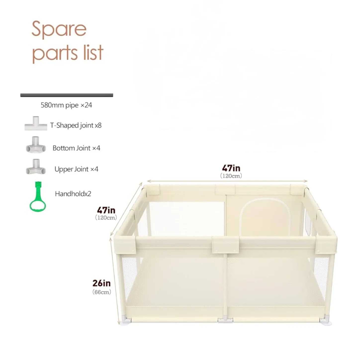 Baby Playpen - 47in x 47in image indicator(2)