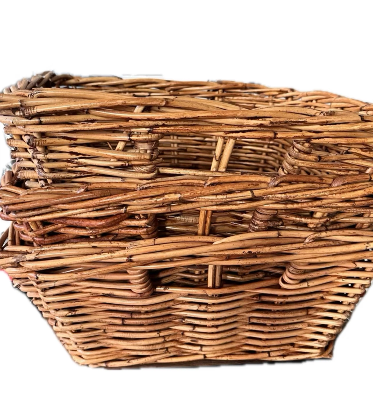 Three Wicker Storage Baskets