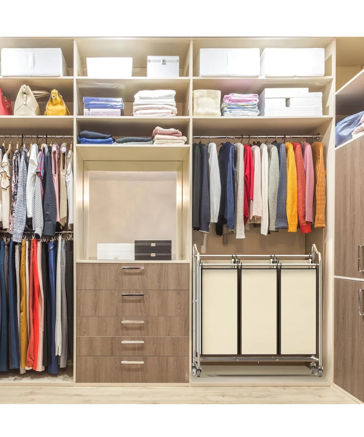 Rolling Laundry Sorter Cart image indicator(6)