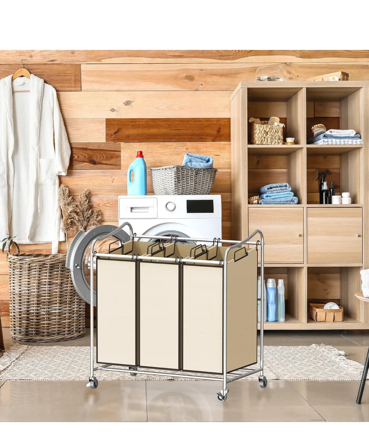 Rolling Laundry Sorter Cart image indicator(2)