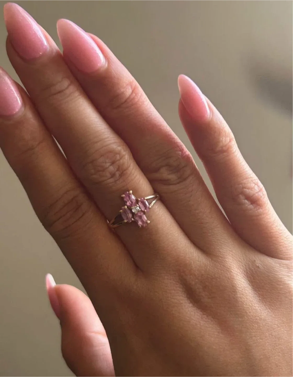 10K Gold Ring with Topaz Stones image indicator(3)