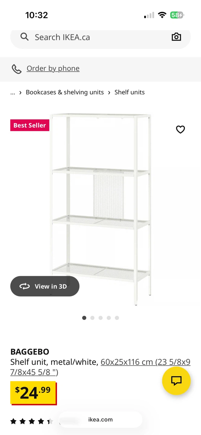 IKEA BAGGEBO White Shelf Unit - photo 3