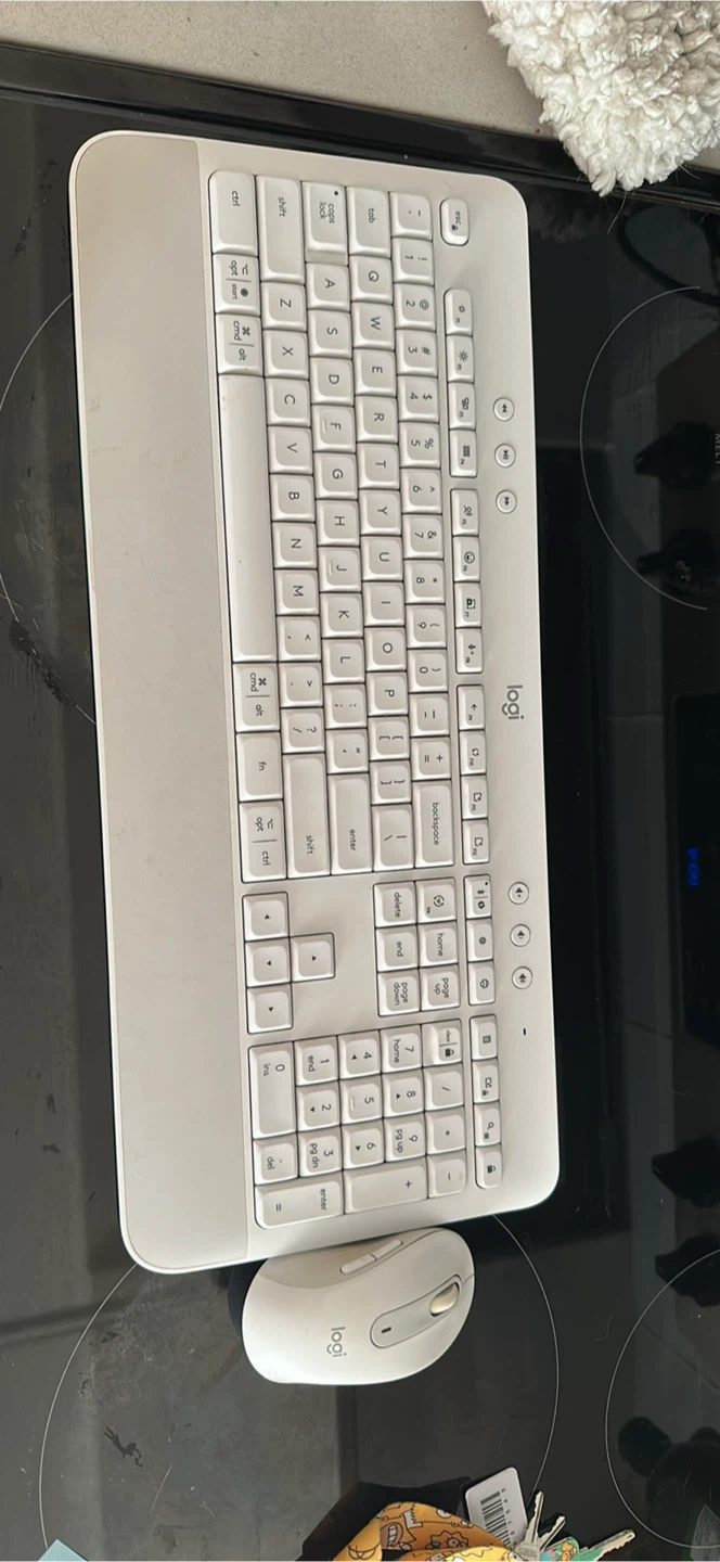 Logitech Keyboard and Mouse Combo - White
