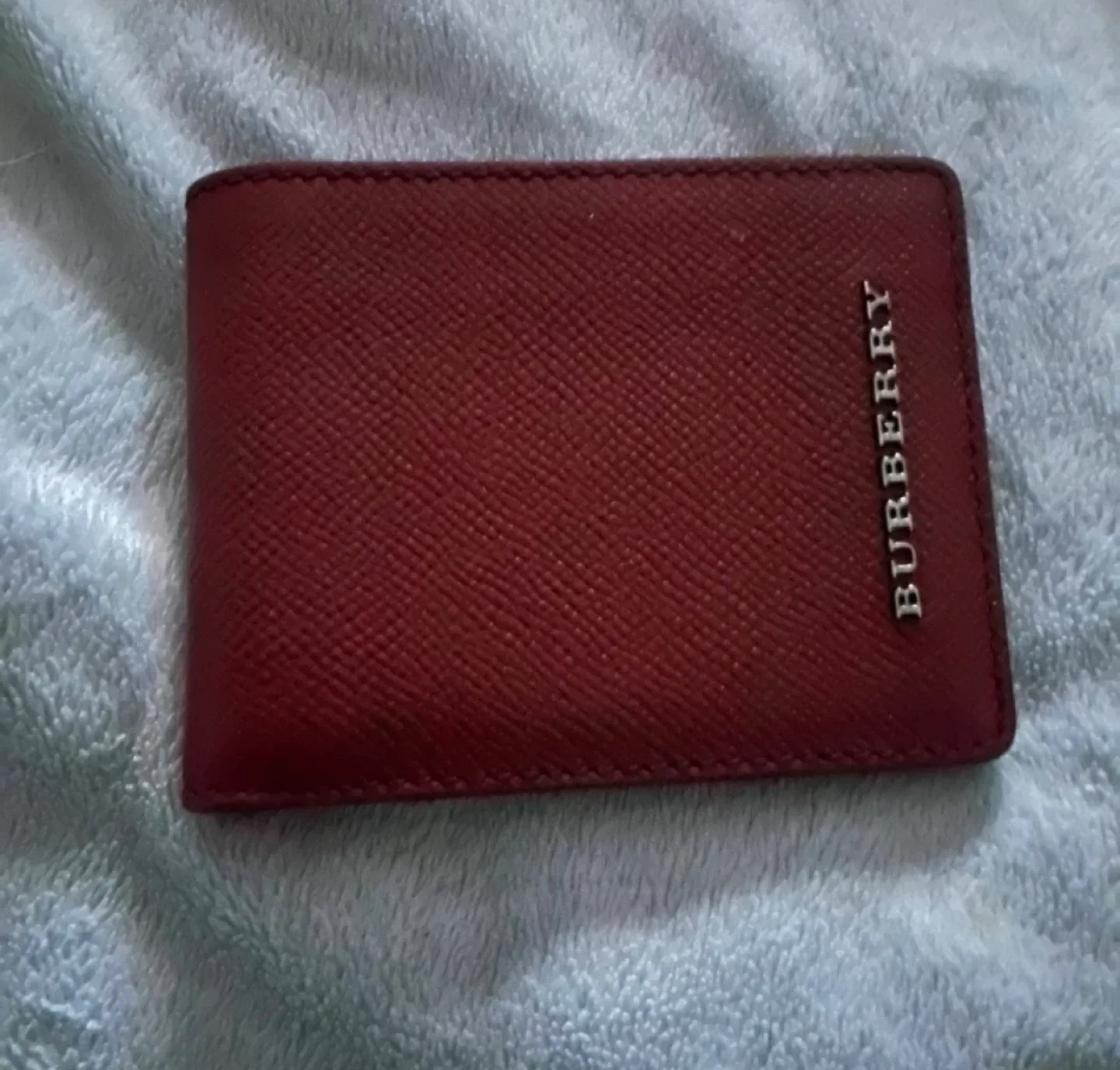 Burberry Red Leather Wallet thumbnail