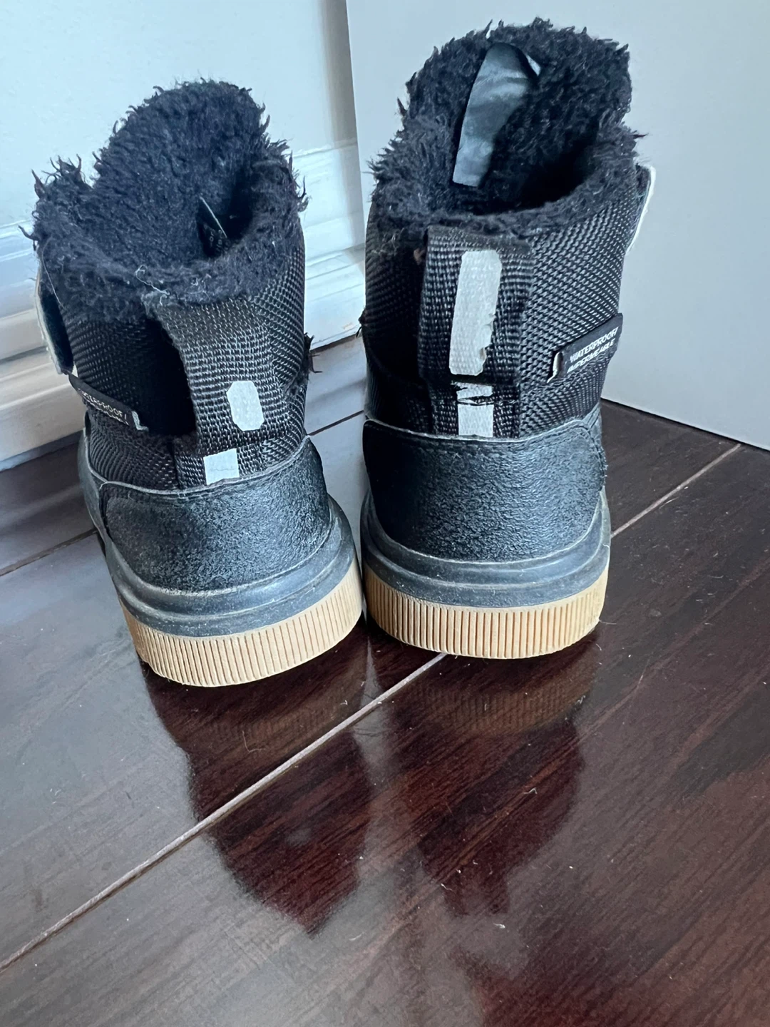 Kids' Black Waterproof Winter Boots