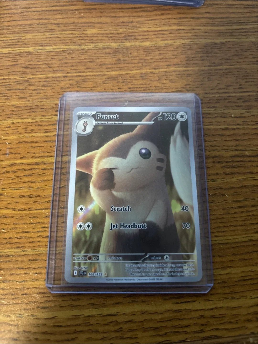 Furret Pokemon Card - 168/159 thumbnail