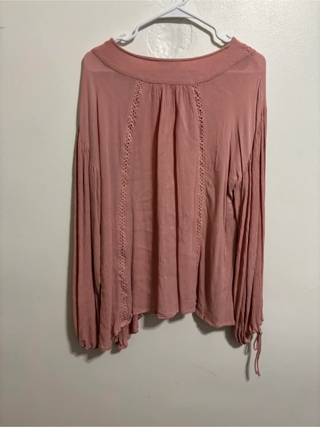 Umgee Pink Long Sleeve Blouse