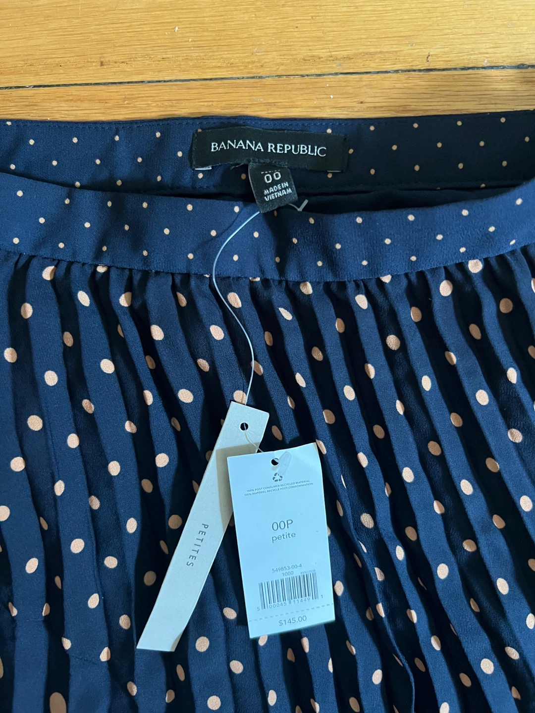 Banana Republic Polka Dot Pleated Skirt 00P - photo 2