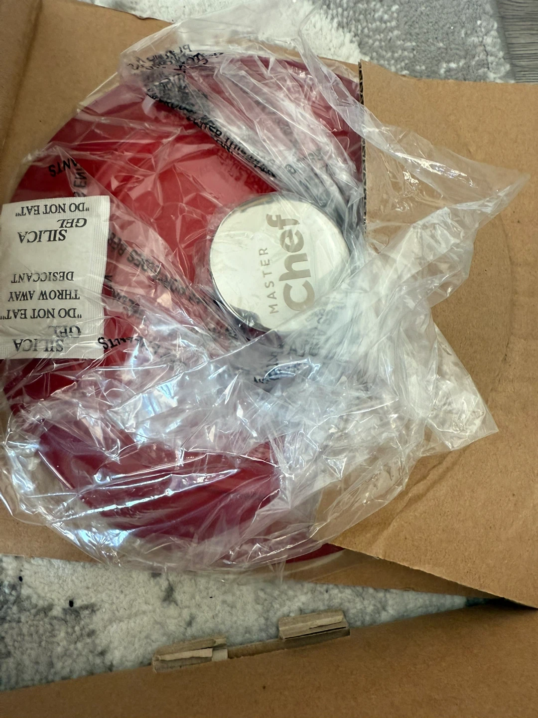 Master Chef 2.7L Red Cast-Iron Dutch Oven - New! - photo 3