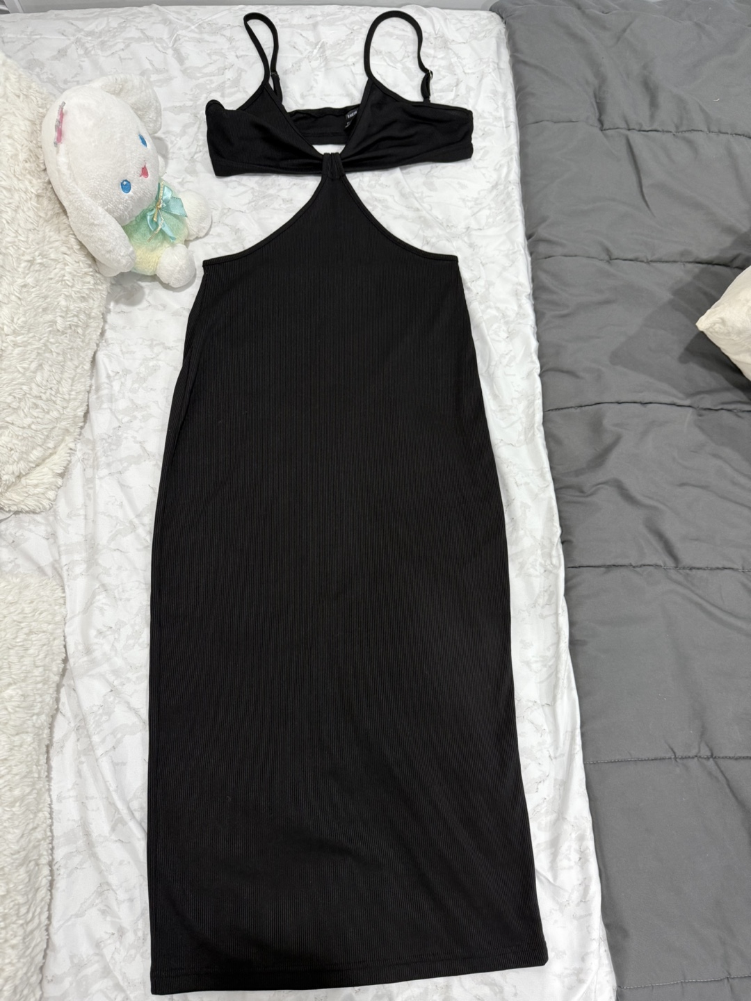 Shein Black Halter Dress - Size S