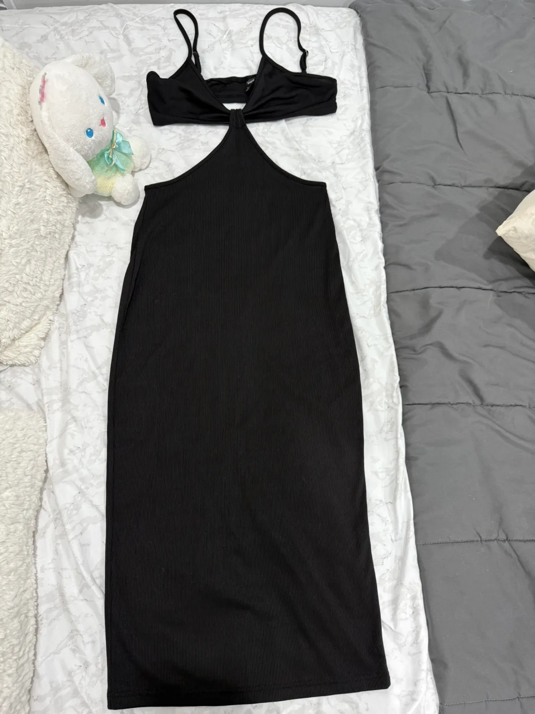 Shein Black Halter Dress - Size S