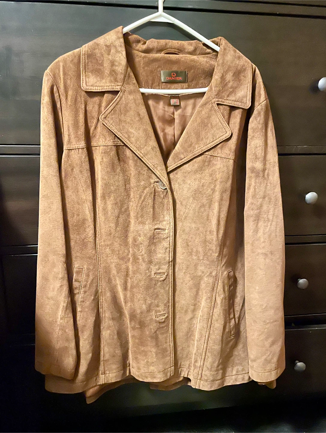 Danier Brown Suede Jacket Size 3XL
