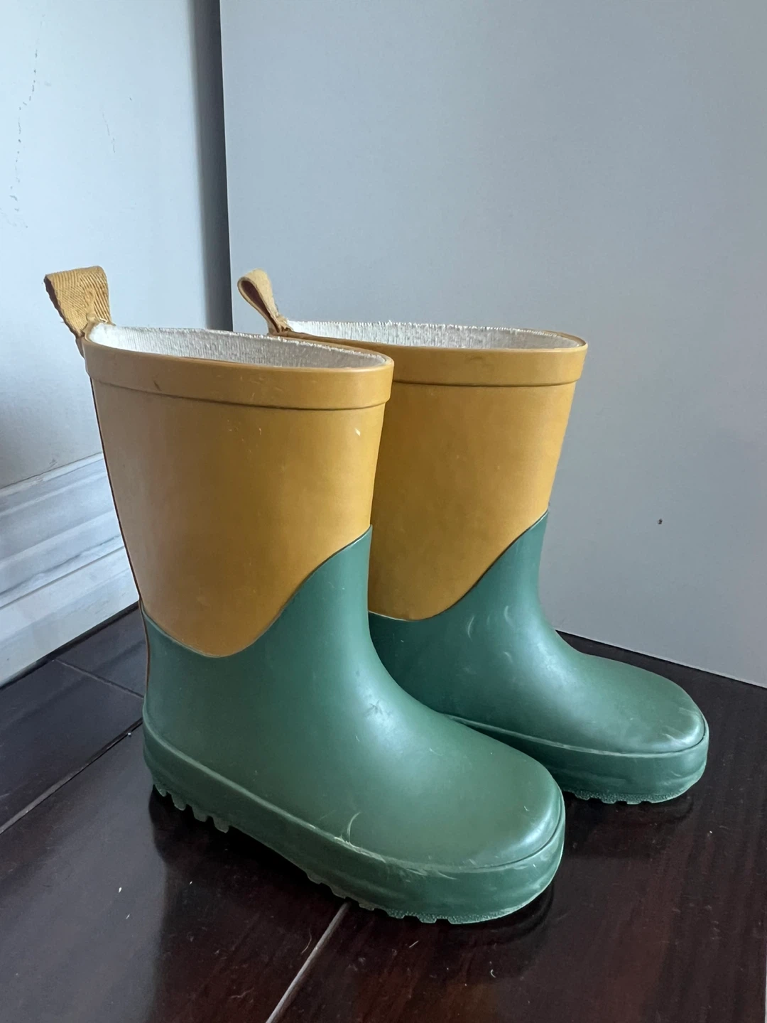 Kids' Two-Tone Rain Boots - Green & Yellow - photo 2