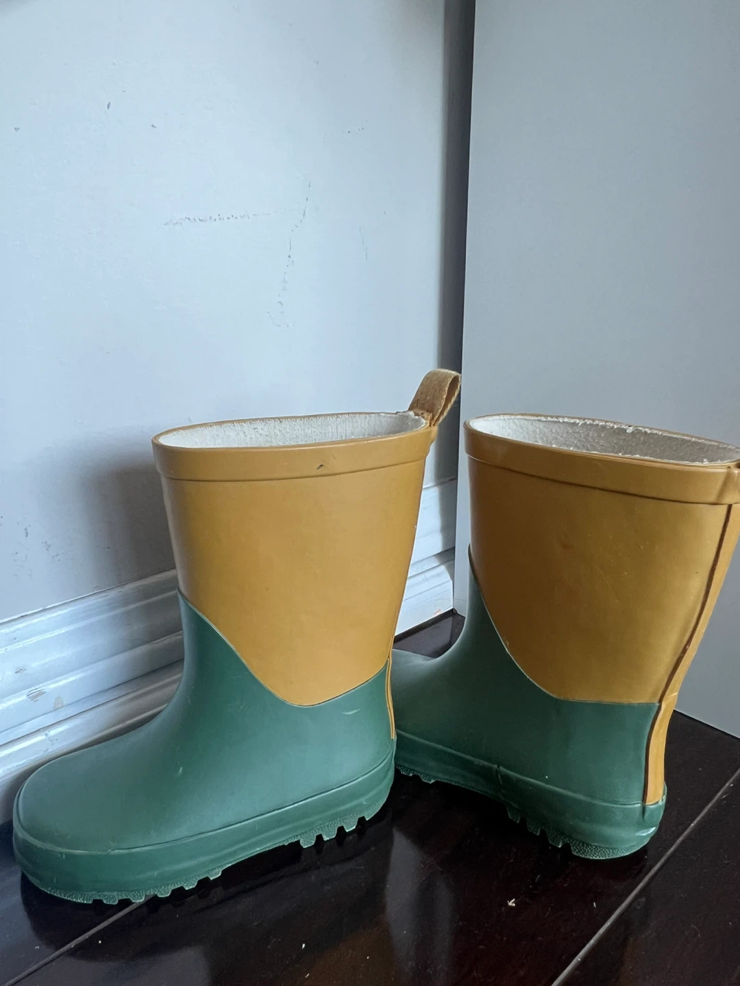 Kids' Two-Tone Rain Boots - Green & Yellow - photo 3