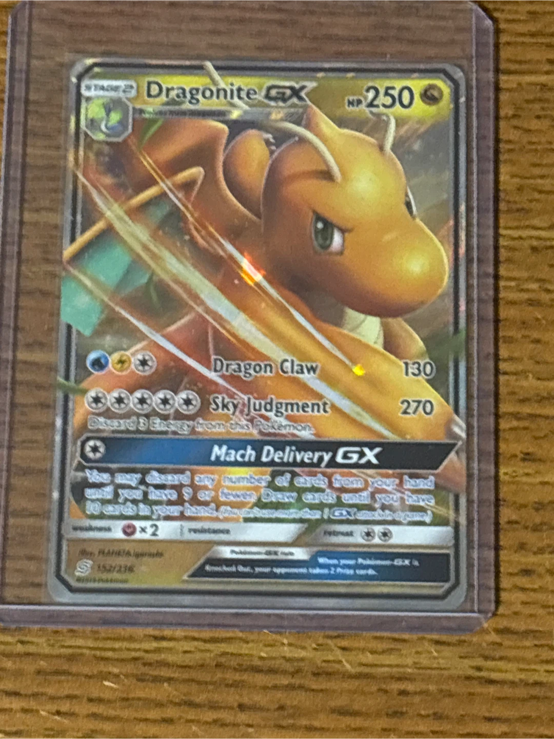 Dragonite GX Pokemon Card