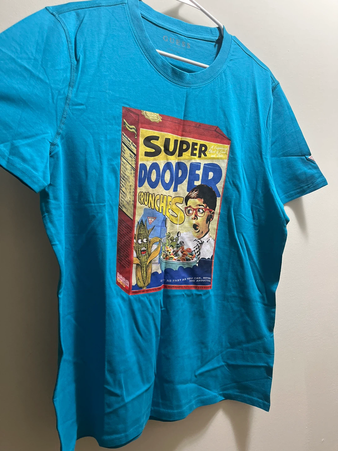 Guess Blue Graphic T-shirt sz M - photo 2