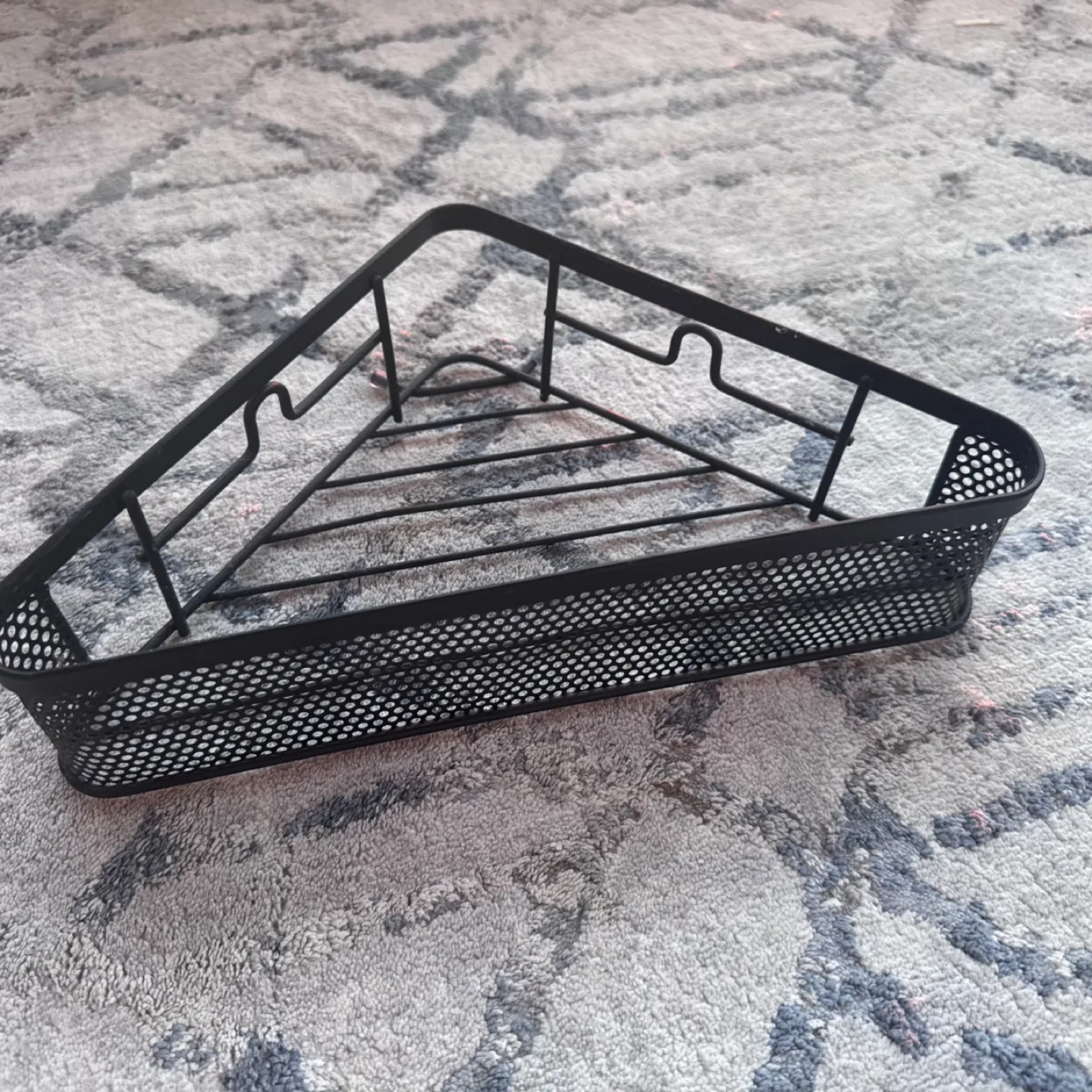 2 Black Metal Corner Shower Caddies image indicator(5)