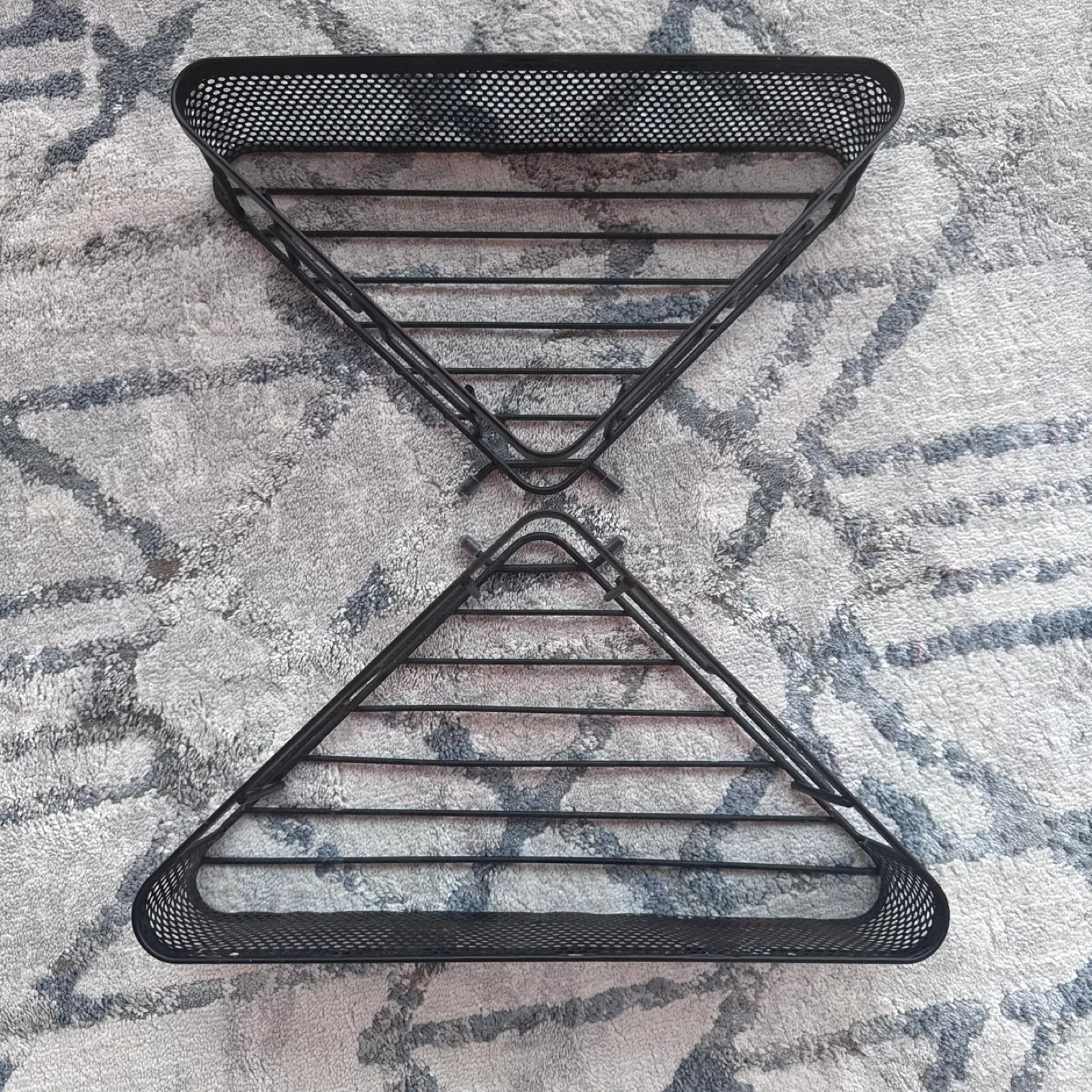 2 Black Metal Corner Shower Caddies image indicator(3)