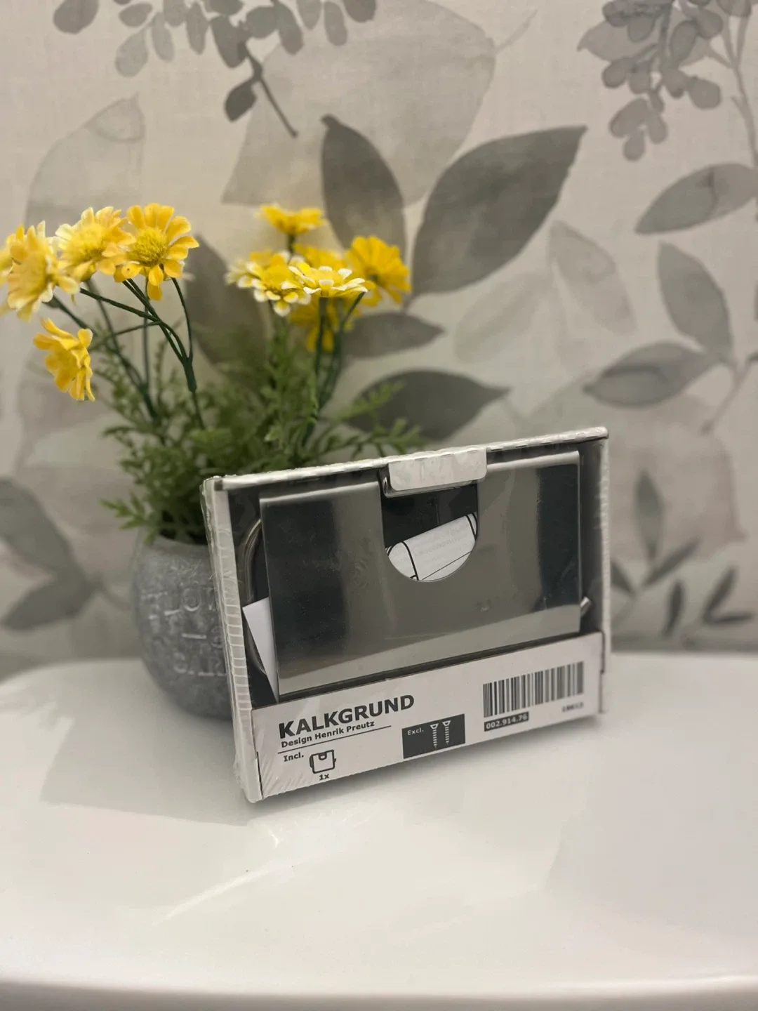 🥕IKEA Kalkgrund Toilet Paper Holder - New in Box thumbnail
