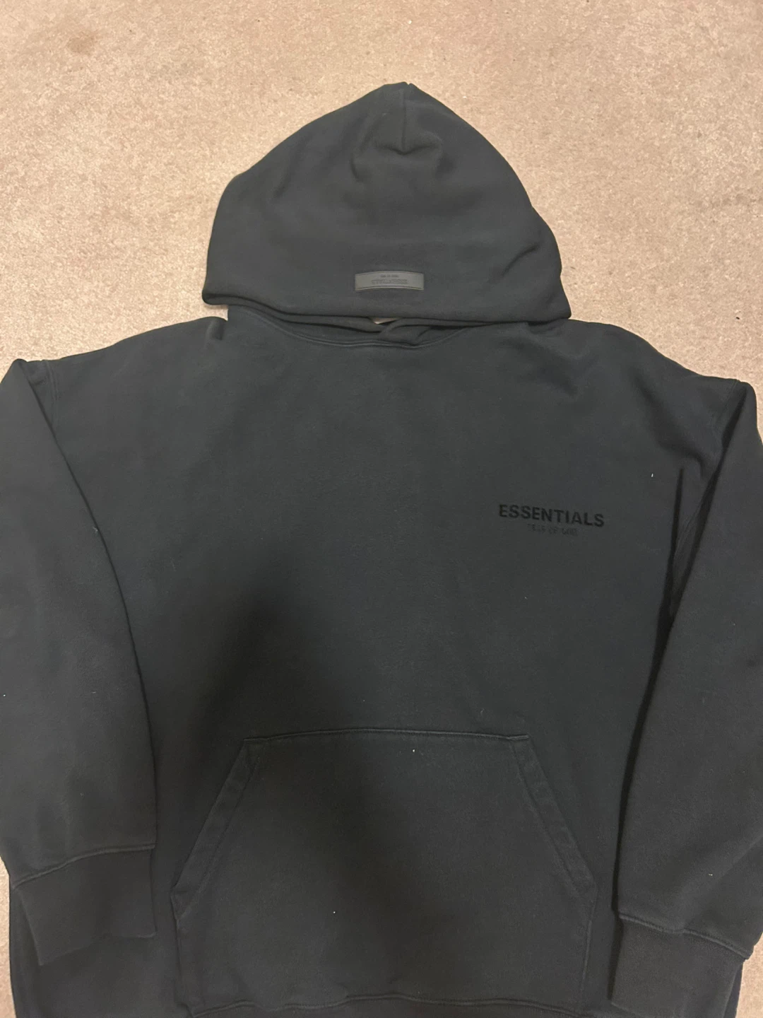 Essentials Fear of God Black Hoodie