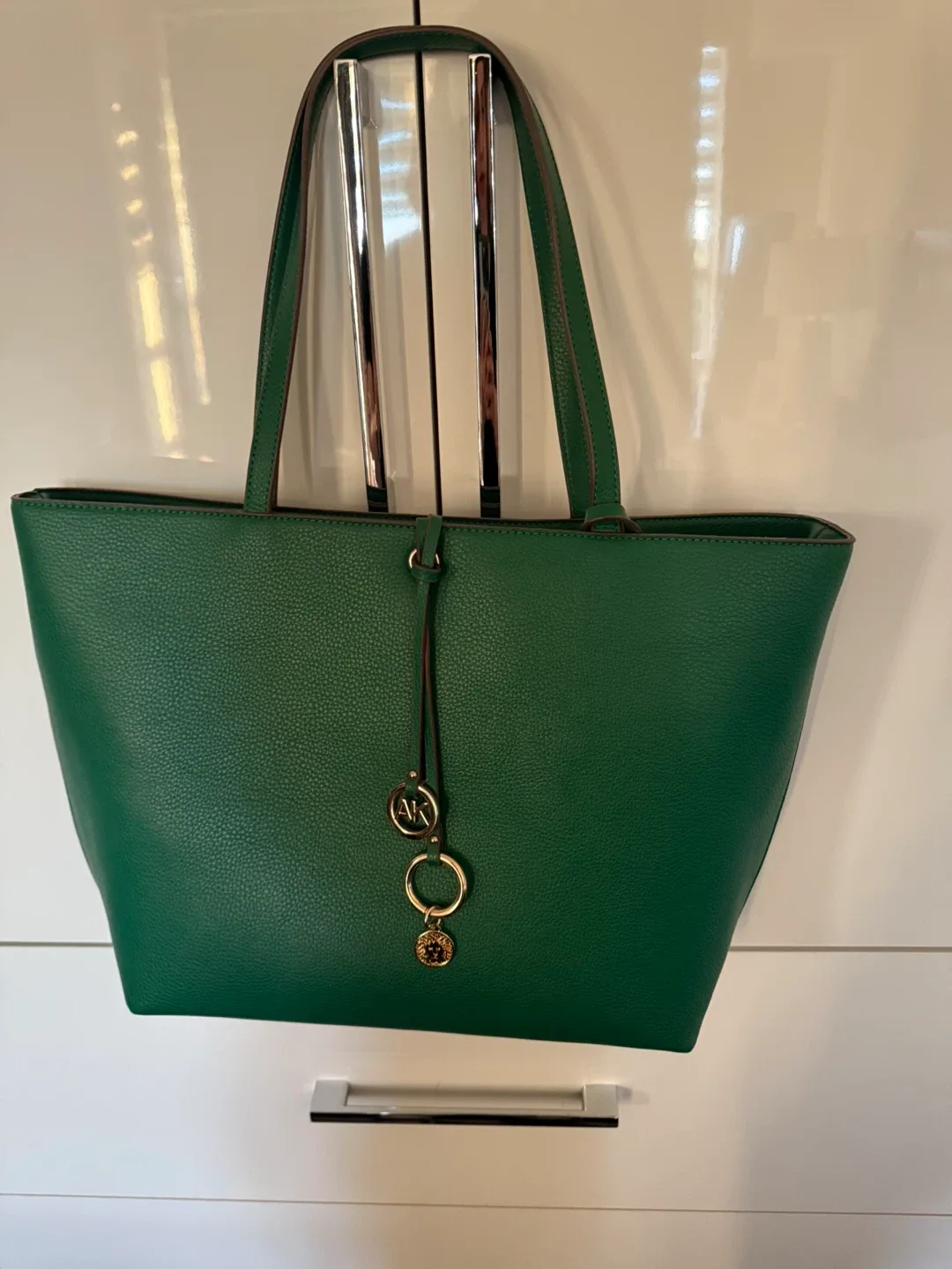 Anne Klein Green Tote Bag image indicator(2)