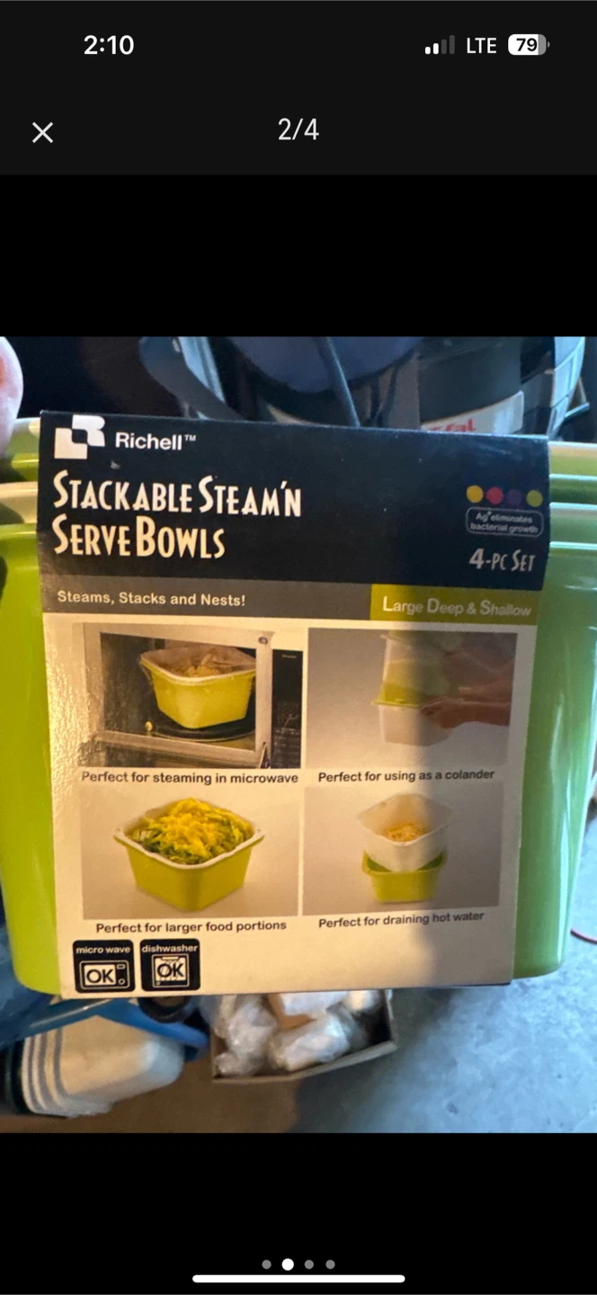 Richelle Stackable Steam'n Serve Bowls - 4-pc Set - photo 3