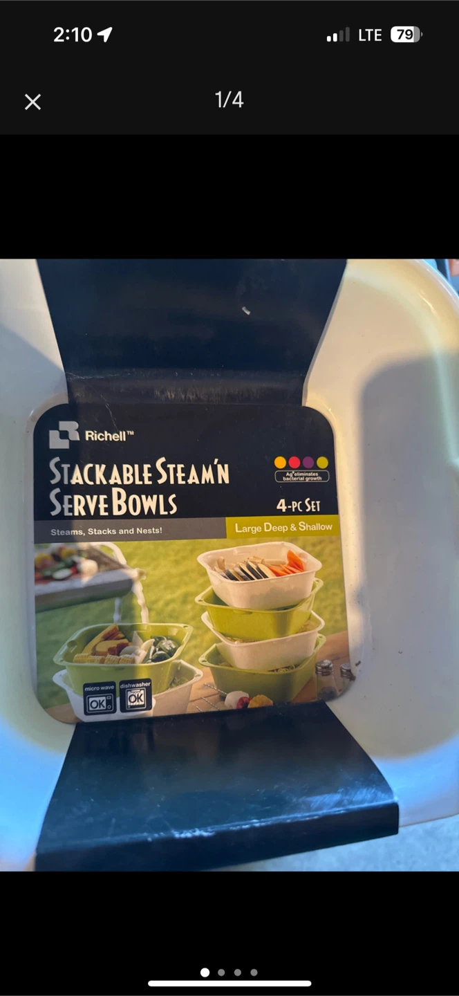 Richelle Stackable Steam'n Serve Bowls - 4-pc Set - photo 4