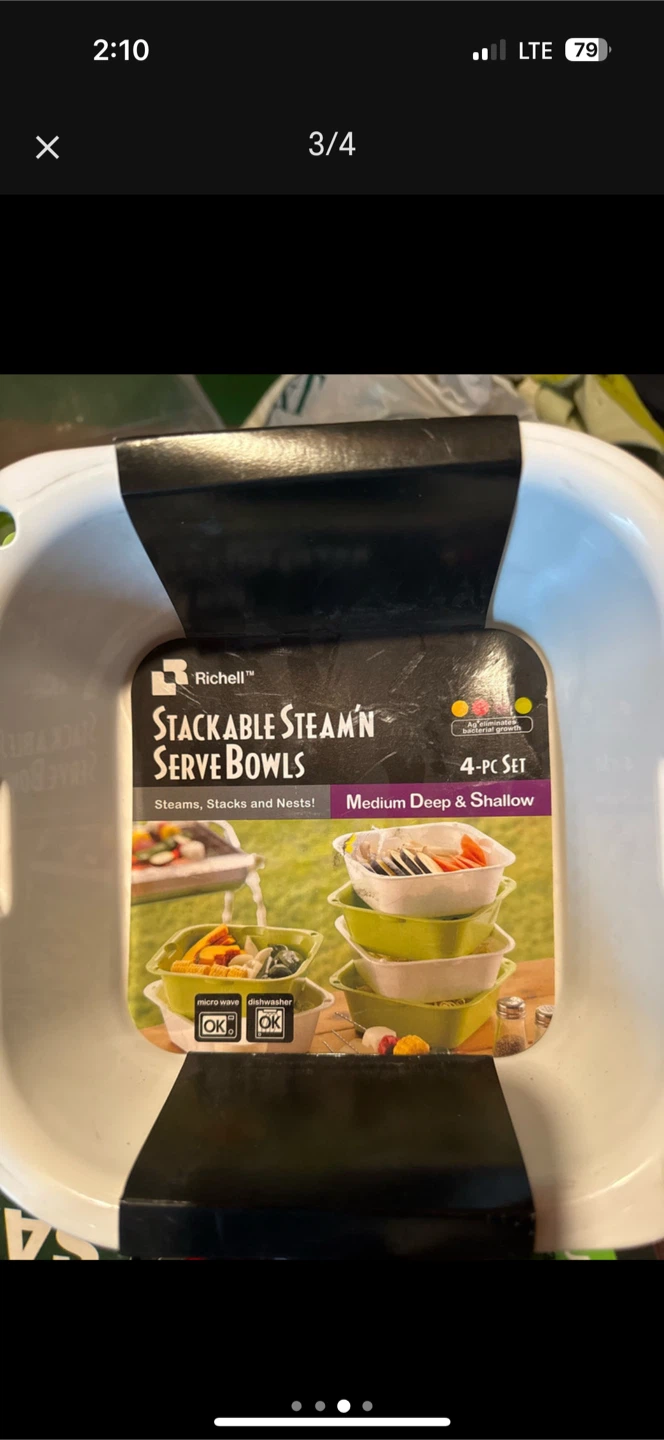 Richelle Stackable Steam'n Serve Bowls - 4-pc Set - photo 2