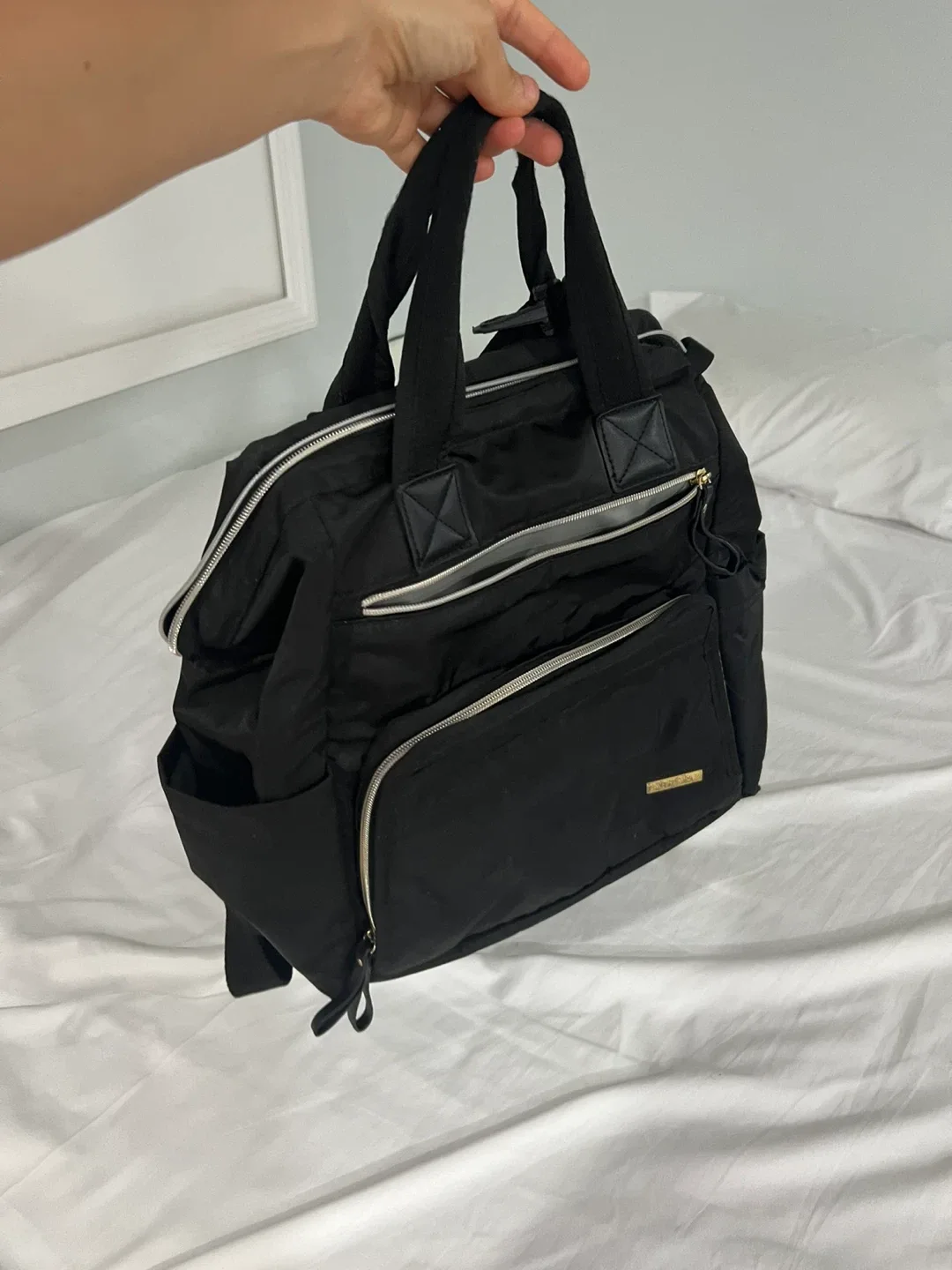 Skip Hop Diaper Bag Backpack - Black thumbnail