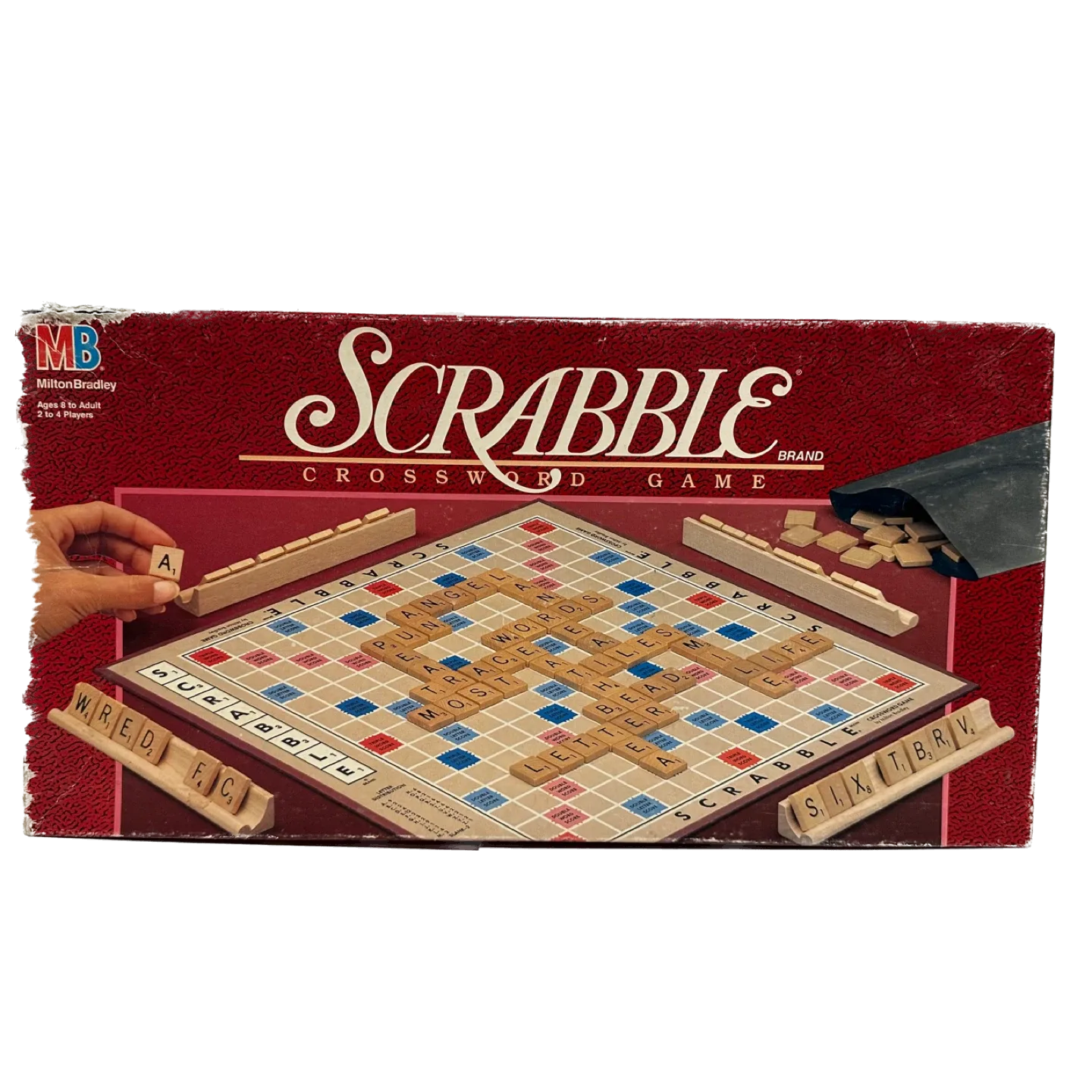 Vintage Scrabble Crossword Game - Milton Bradley thumbnail