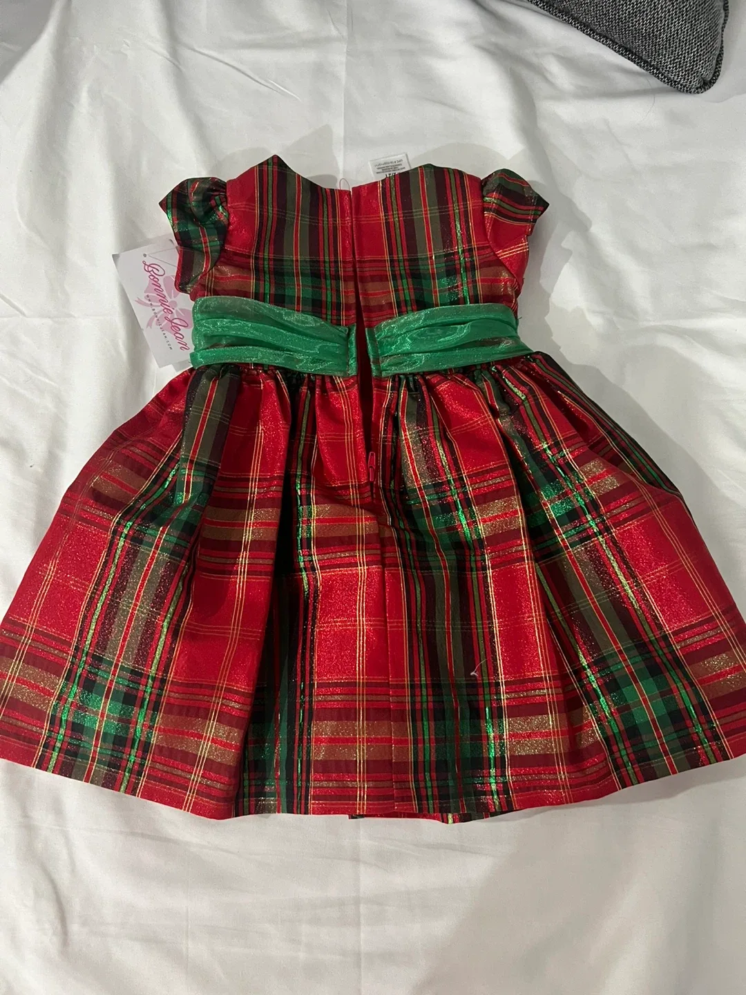 Beanie & Jean Plaid Holiday Dress - Size 2T image indicator(3)