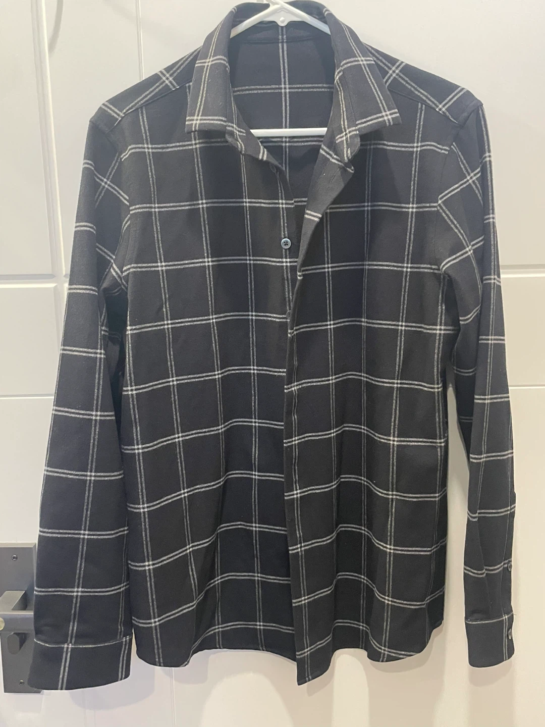 Black Plaid Flannel Shirt