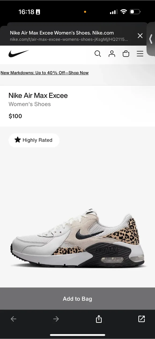 Nike Air Max Correlate Sneakers - Size US 7 image indicator(6)