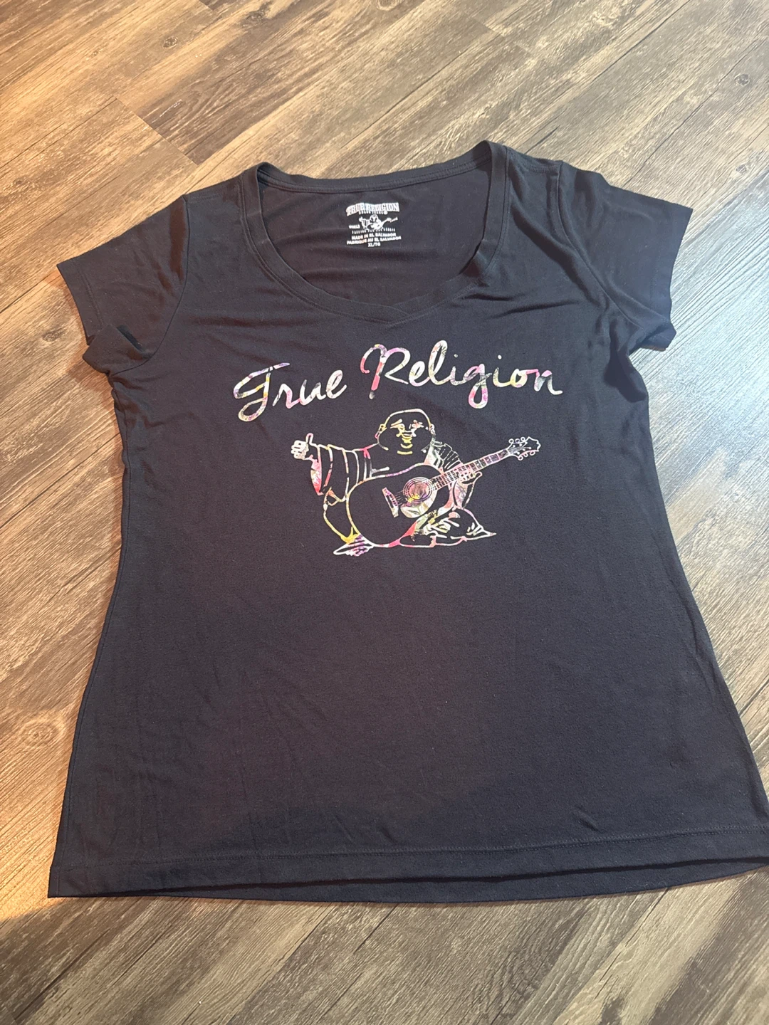 True Religion Black Graphic Tee - XL