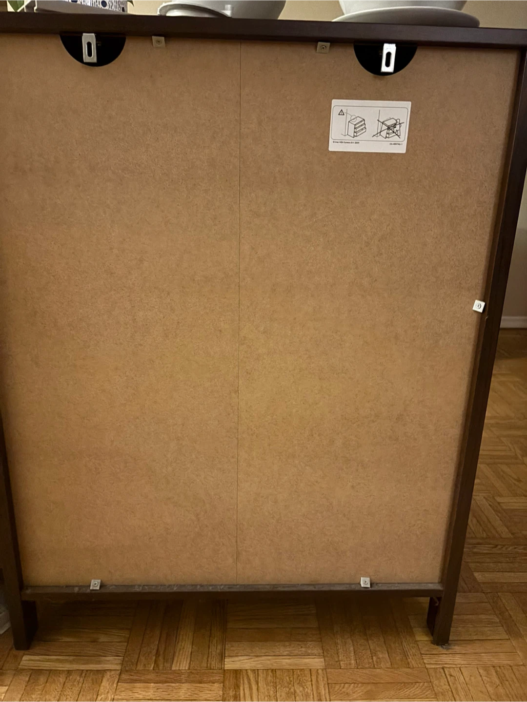 IKEA brown wood finish 3-Drawer Dresser - photo 3