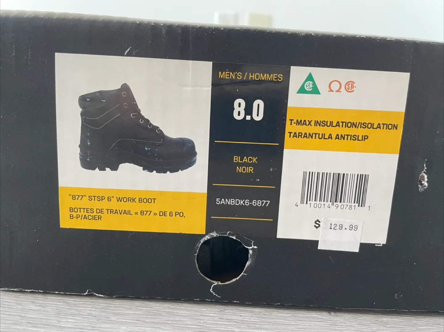 Size 8 STSP 6" Work Boots image indicator(2)