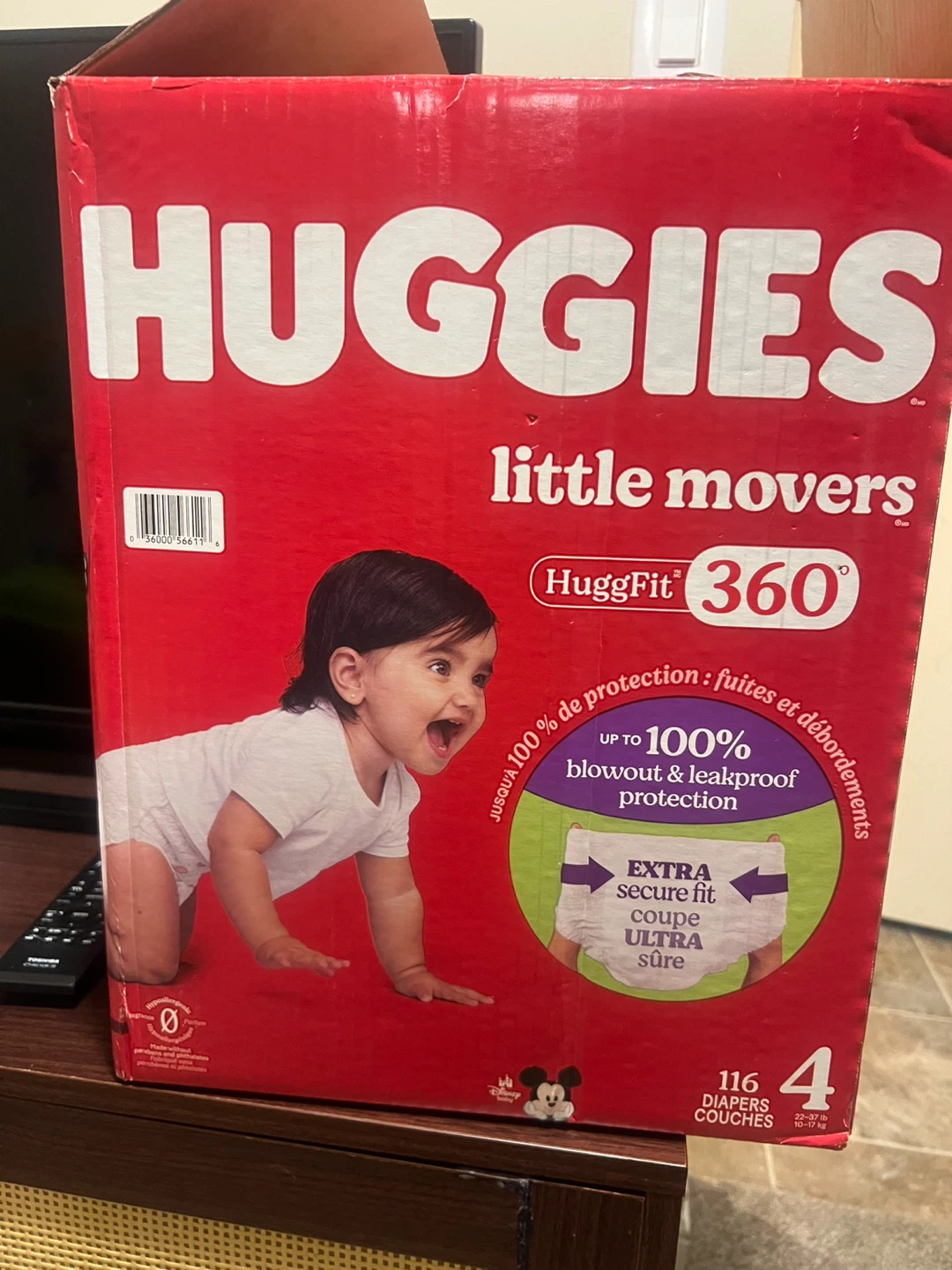 Huggies Little Movers Size 4 Diapers - 116 Count