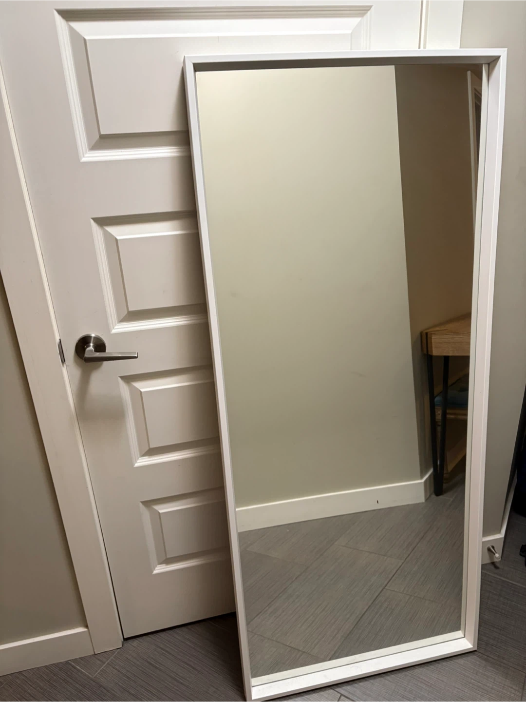 White Framed Full Length Mirror