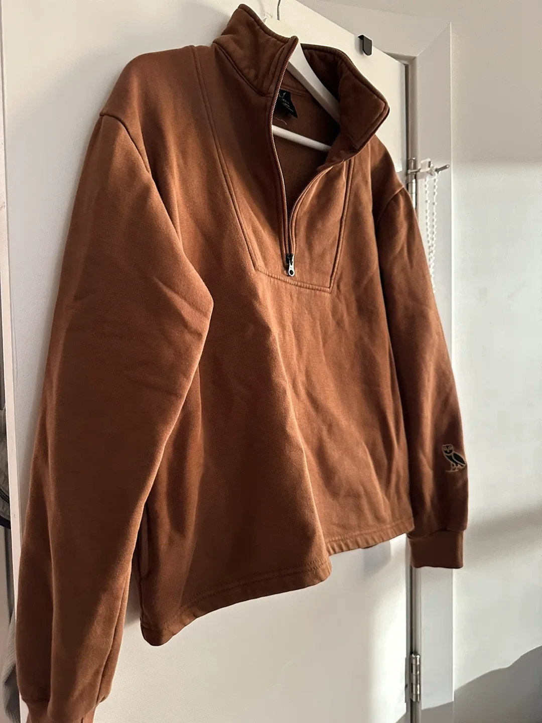 OVO (October's Very Own) Brown 1/4 Zip Pullover - Large image indicator(2)