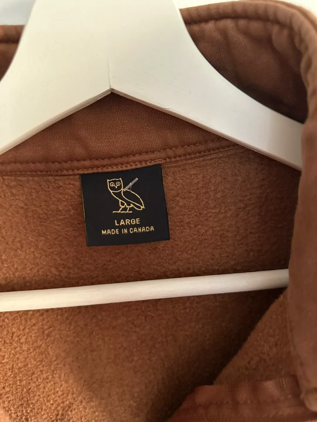 OVO (October's Very Own) Brown 1/4 Zip Pullover - Large image indicator(3)