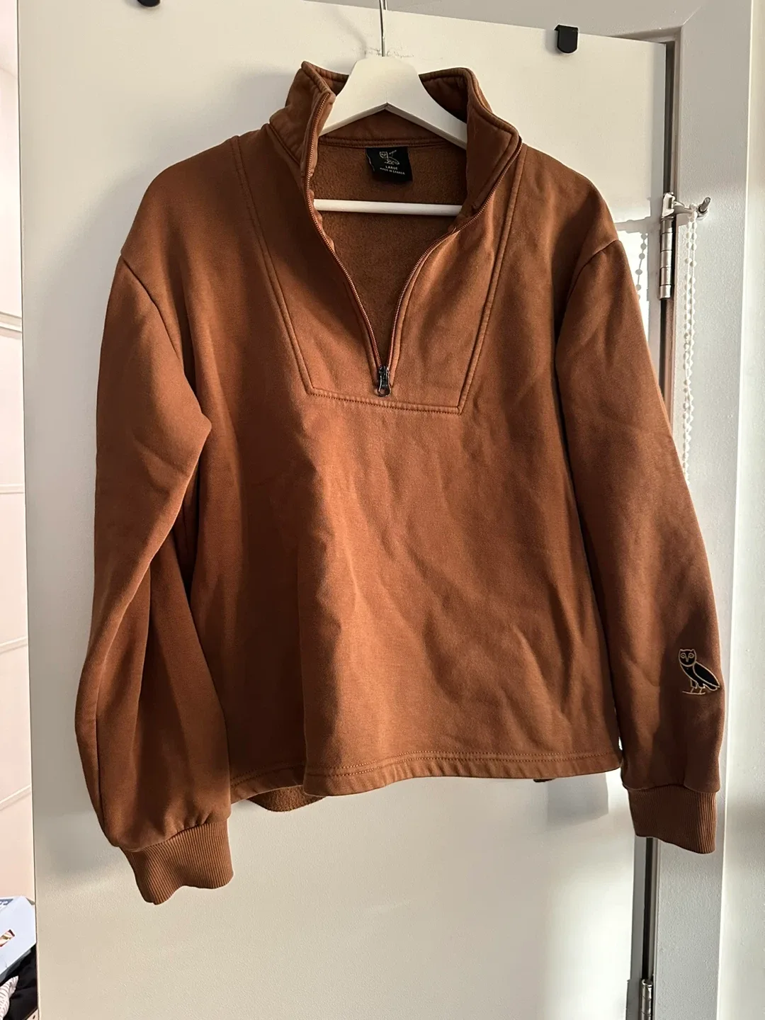 OVO (October's Very Own) Brown 1/4 Zip Pullover - Large thumbnail