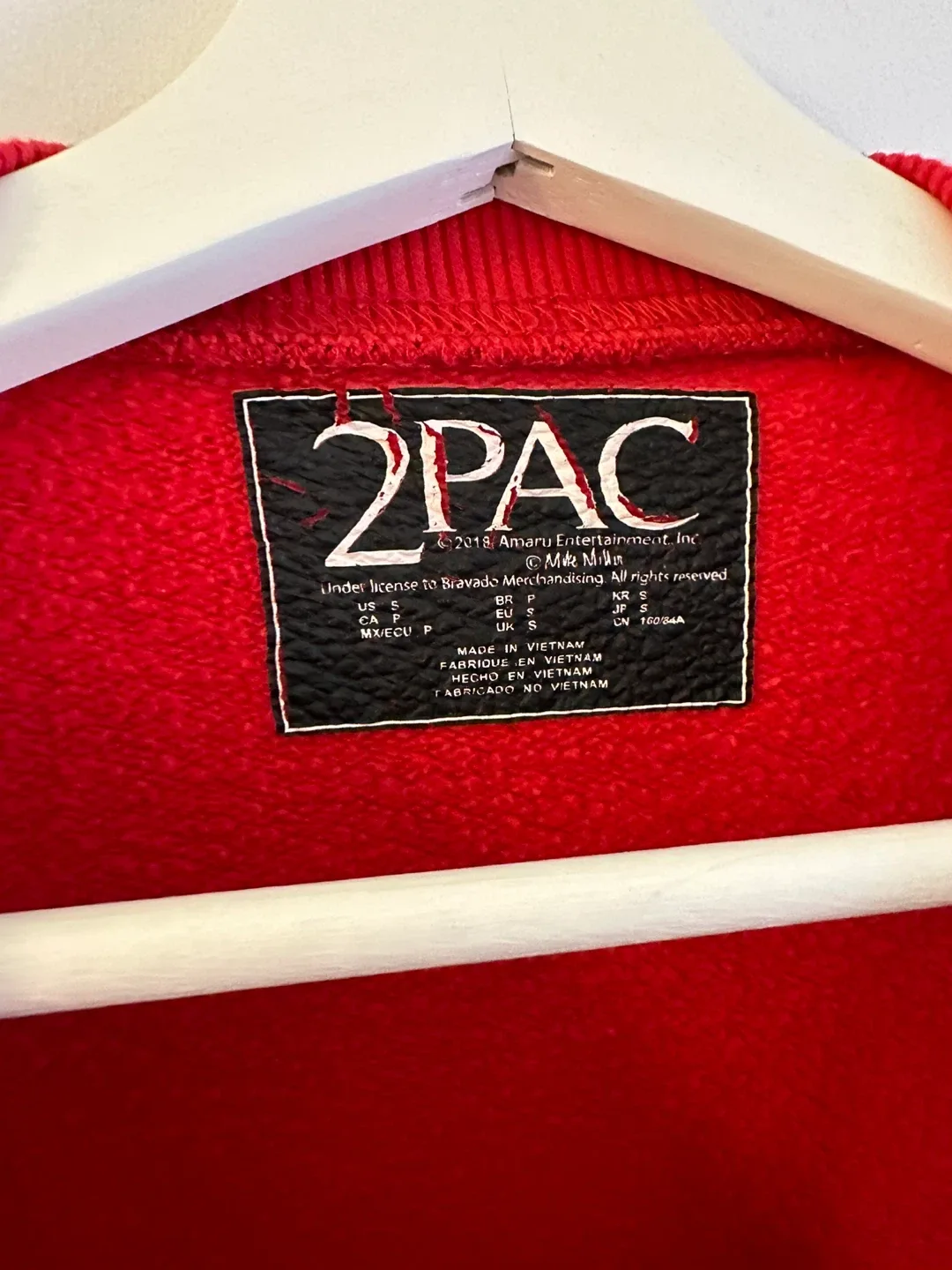 2Pac Red Crewneck Sweatshirt - Size S image indicator(2)