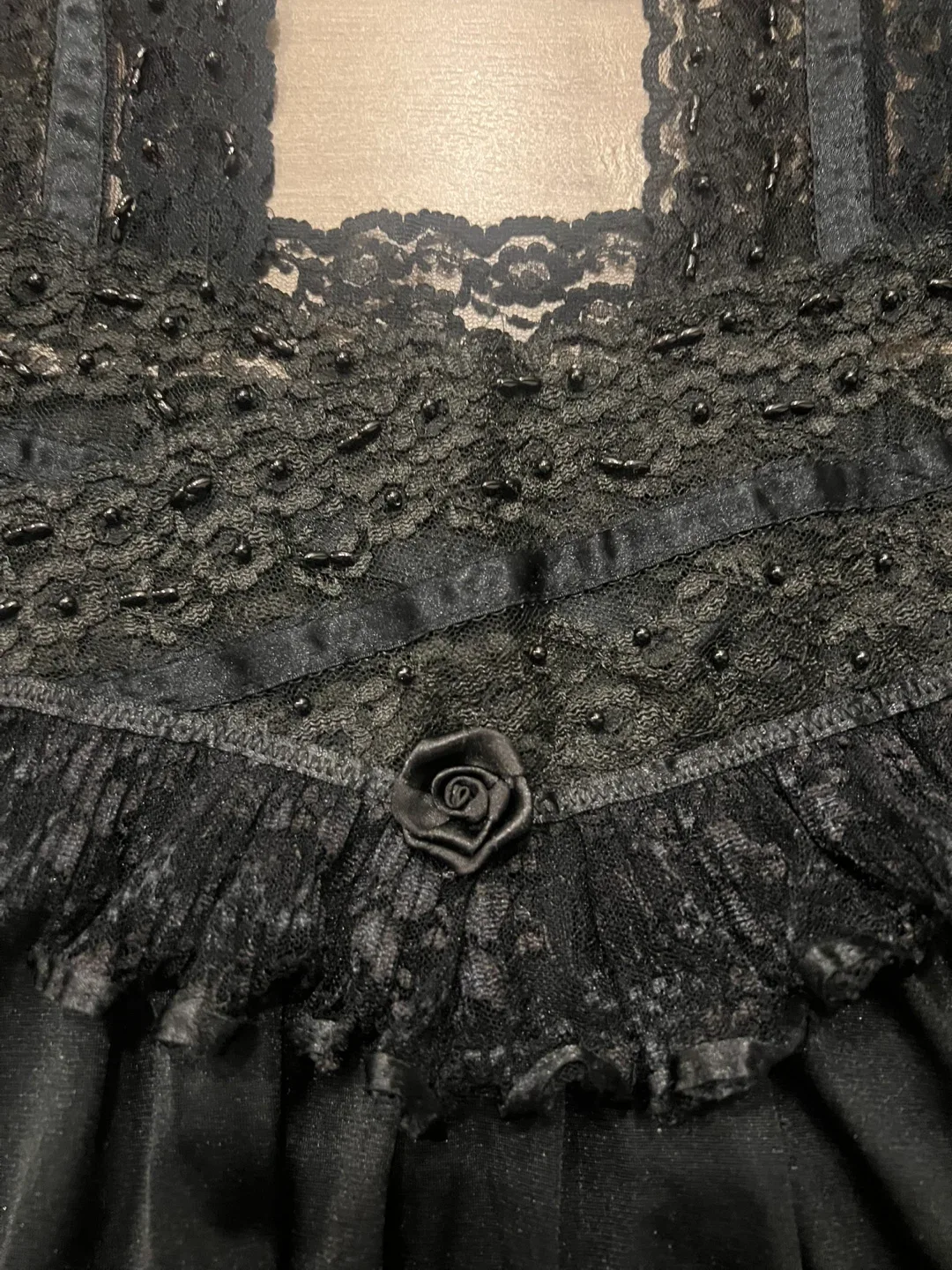 Black Nightgown - Size Large image indicator(6)