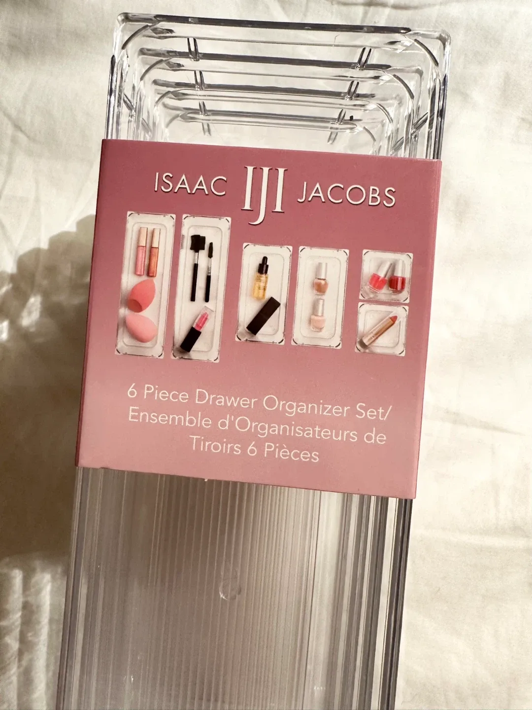 🥕 New Isaac Jacobs 6-Piece Clear Drawer Organizer Set thumbnail