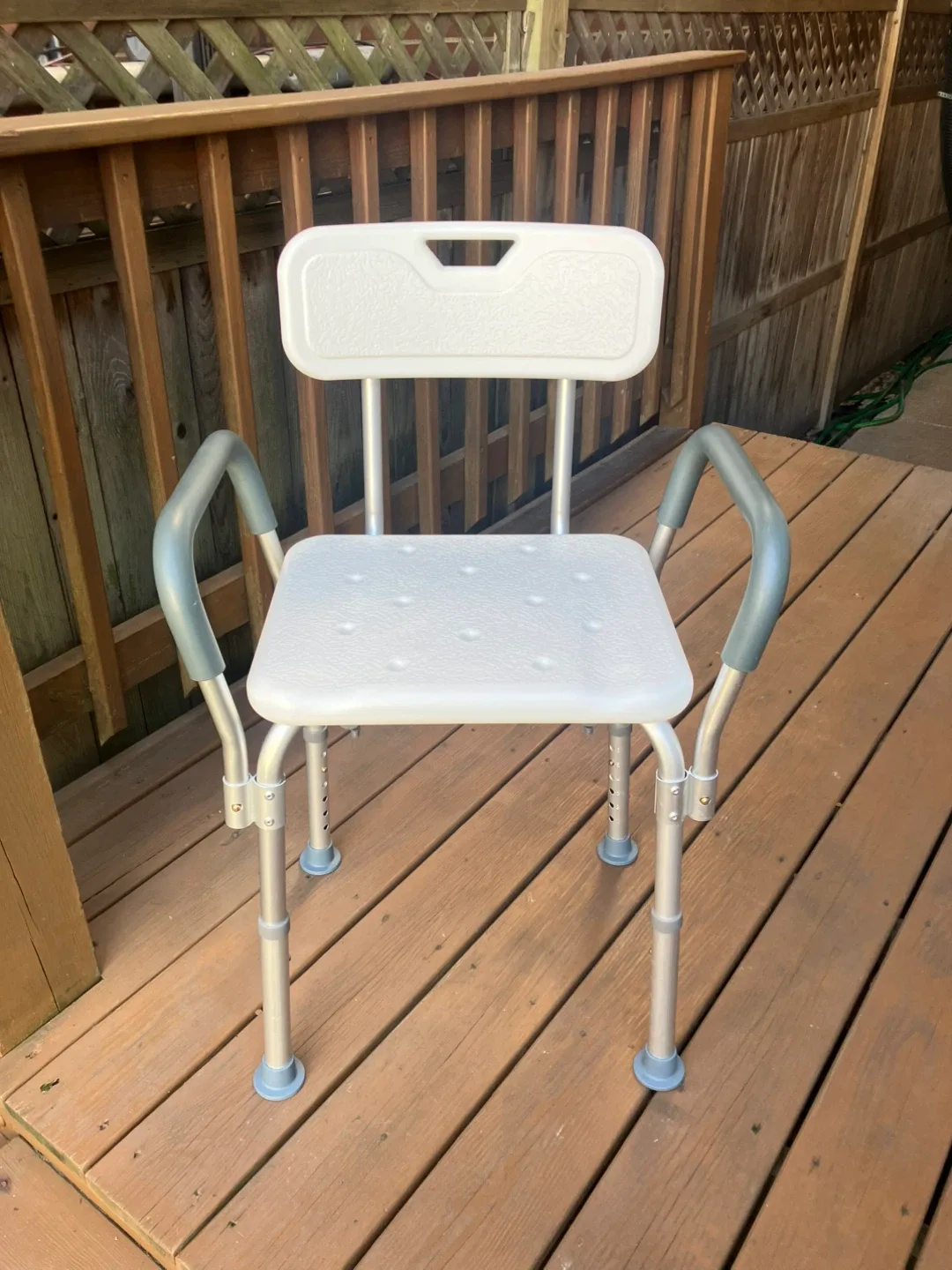 Guardian Adjustable Shower Chair With Back And Arms - Like New thumbnail