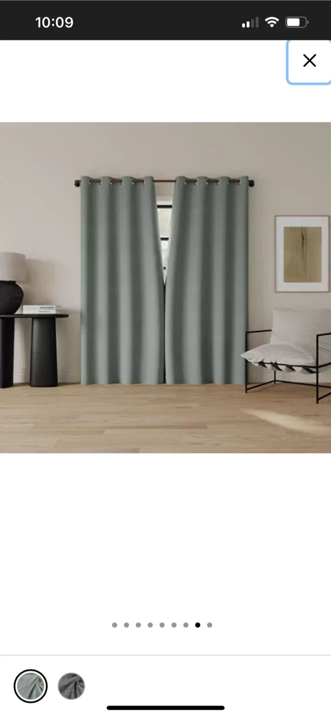 Indigo Road Sarasi Contrast Tweed Curtain Panel image indicator(2)