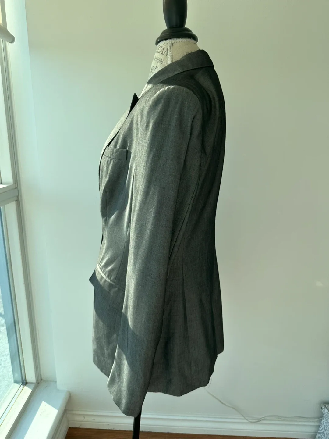 Burberry Grey Long Blazer Jacket image indicator(2)
