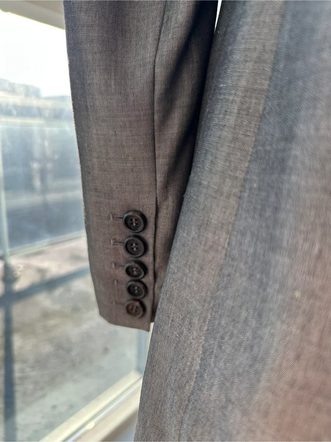 Burberry Grey Long Blazer Jacket image indicator(5)