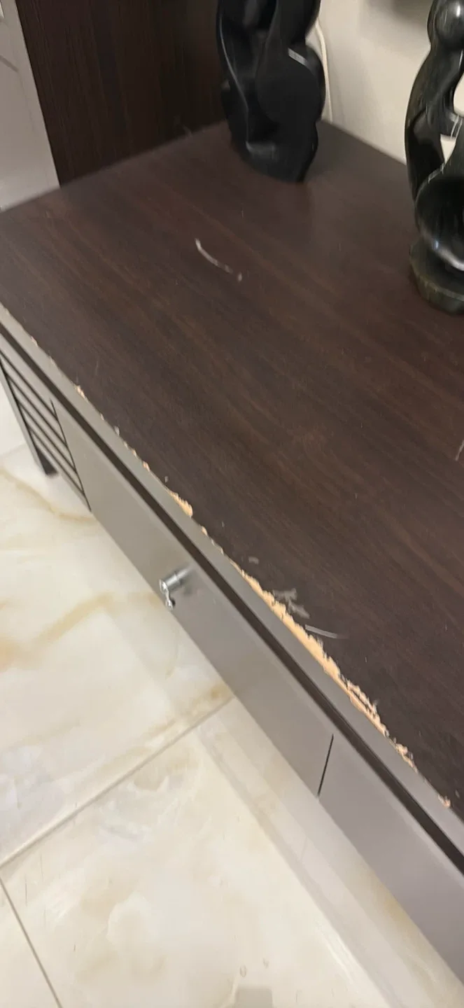 Brown Wood Entertainment Unit image indicator(2)