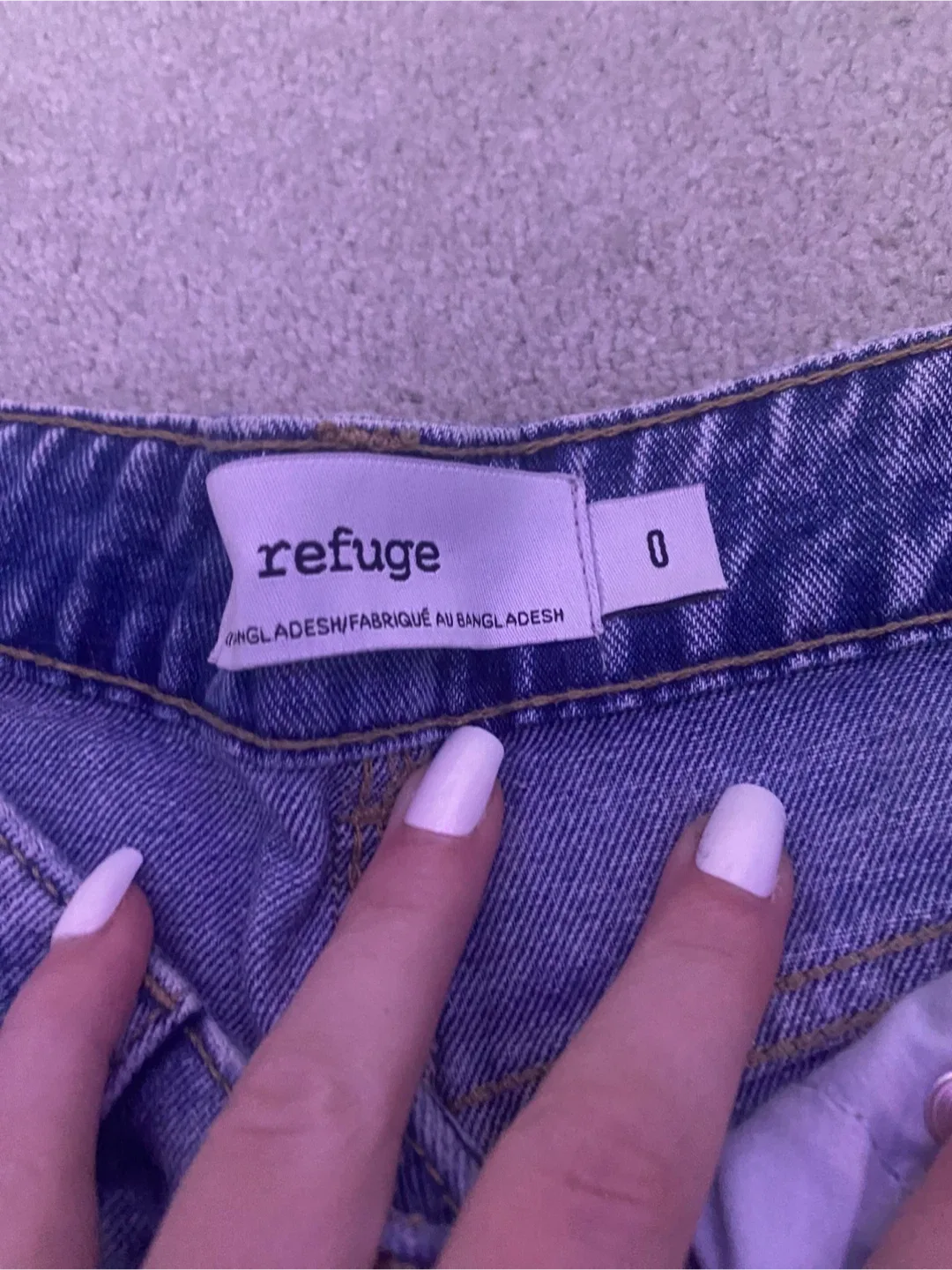 Refuge Denim Shorts Size 0 image indicator(2)